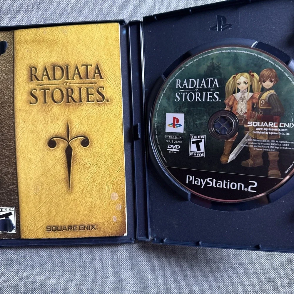 Square Enix Radiata Stories Sony PlayStation 2 2005‎ Role Playing T Rated